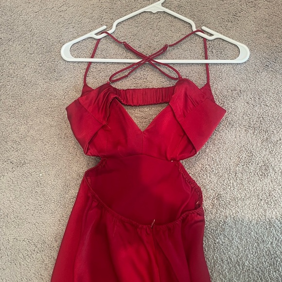 COPY - ANGELS IN AMERICA MIDI DRESS WINE - size M - Picture 7 of 8